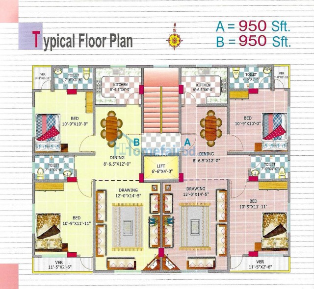 1160 Sqft on going flat @ Bashabo03